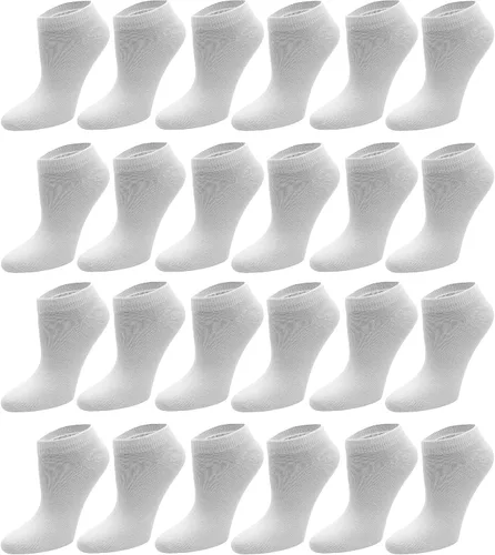 Winterlace Paquete de 24 pares de calcetines de tobillo para mujeres y niñas, divertido y lindo corte bajo que no se muestra, colorido suave