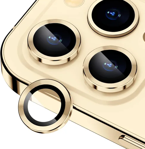 Miniatura 68 de Protector de Lente de Cámara Bling para iPhone 17 Pro / 17 Pro Max, Anillo de Metal con Diamante Individual con Dureza 9H, Protector de Pantalla