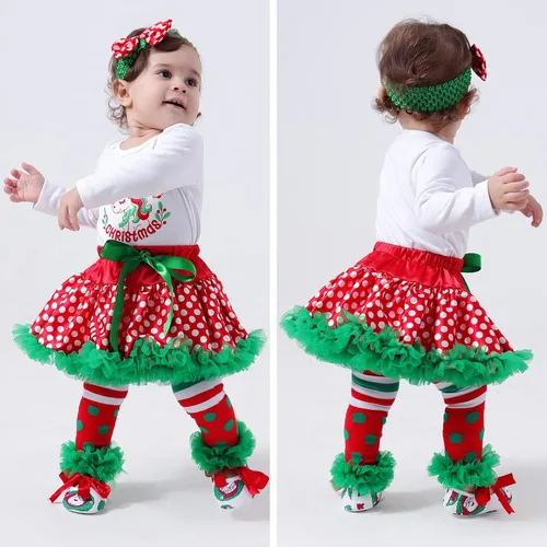 Miniatura 3 de Lausana - Ropa de bebé para niña, mameluco, tutú, calentadores, zapatos, diademas, trajes de vestir para niña (0-24 meses)