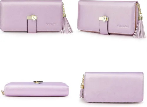 Miniatura 2 de Carteras RFID para mujer con múltiples ranuras para tarjetas y compartimento para teléfono celular