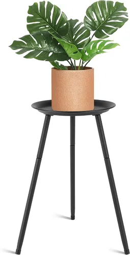Soporte alto para plantas de interior, soportes de metal para plantas de interior de mediados de siglo, mesa de altura ajustable para macetas,