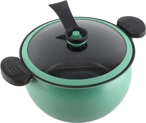 Miniatura 8 de Olla a presión micro antiadherente de gran capacidad, utensilios de cocina multifuncionales con tapa visual para cocina casera (7L)