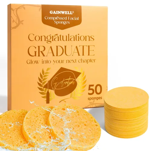Miniatura 14 de GAINWELL Esponjas faciales comprimidas naturales de 50 colores, para limpieza facial, reutilizables y ecológicas, 50 unidades Varios