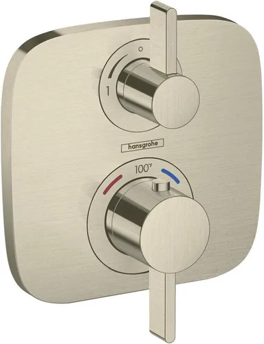 Miniatura 3 de hansgrohe Ecostat E 15718821 - Moderna válvula de ducha con equilibrio de presión en níquel cepillado