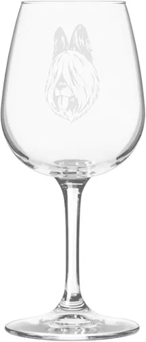 Miniatura 186 de Copa de vino de 12.75 onzas con diseño de perro grabado