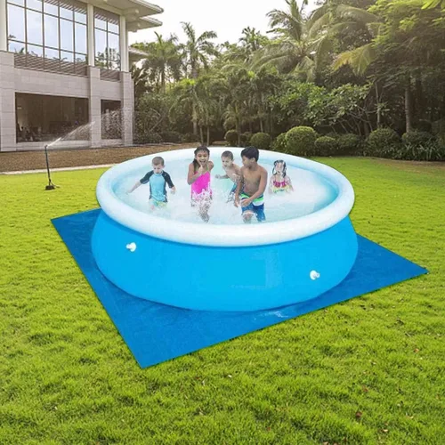 Miniatura 4 de Paño redondo de tierra para piscina de 12 pies para las piscinas sobre el suelo, manta de piscina para las piscinas del marco, accesorios