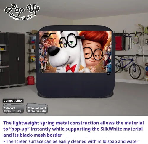 Miniatura 5 de Elite Screens POP84H. Serie Pop-Up Cinema. Monitor de proyección para interiores y exteriores, de 84 pulgadas, diagonal de 16: 9. Portable.
