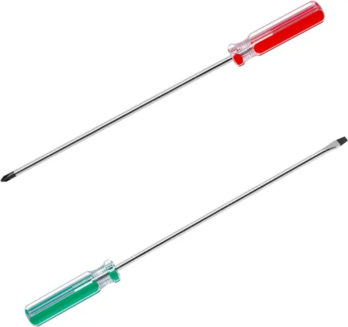 Miniatura 10 de 2 destornilladores para máquina de coser, destornillador Phillips de 0.236 in y puntas de cabeza plana, juego de destornilladores rechonchos