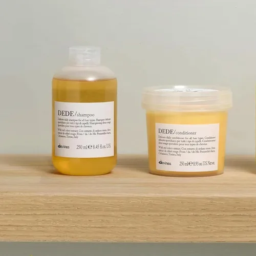 Miniatura 3 de Davines DEDE Delicado champú y acondicionador de limpieza diaria para todo tipo de cabello, equilibra y añade brillo, desenredante sin peso, 8.45