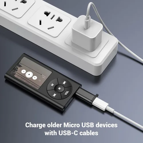 Miniatura 6 de Paquete de 2 mini adaptadores USB y 3 adaptadores micro USB, conector compatible con carga y sincronización de datos para receptor GPS/cámara