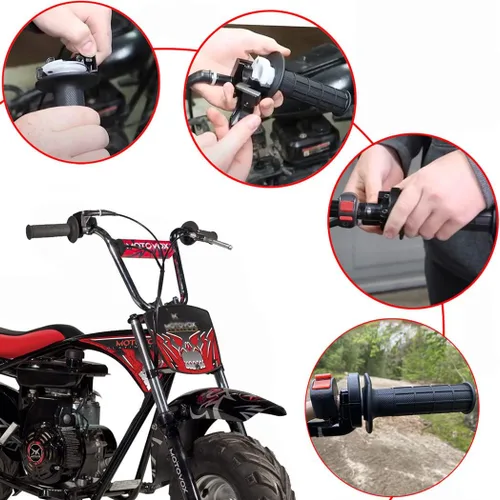 Miniatura 3 de Auto-Moto Twist - Juego de empuñaduras de carcasa de cable de acelerador para mini bicicleta, Pit Bike Dirt Bike MOTOVOX MBX10 MBX11 y Warrior MB165