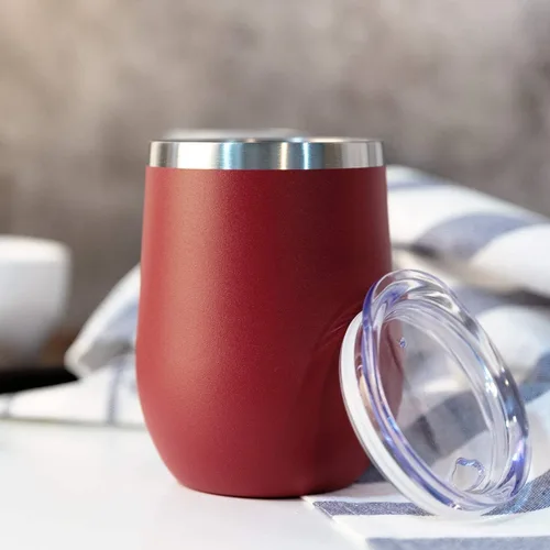 Miniatura 6 de MEWAY Vasos Tumbler de Vino de 12oz/Paquete de 12 con Tapa - Vaso Tumbler de Viaje de Acero Inoxidable al Vacío de Doble Pared, Copa de Vino Aislada