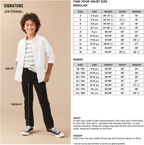 Miniatura 4 de Jeans ajustados Core para niños, Grande Dark Wash