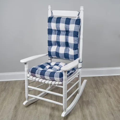 Miniatura 6 de Klear Vu Solarium - Juego de cojines para silla mecedora para interior y exterior Azul