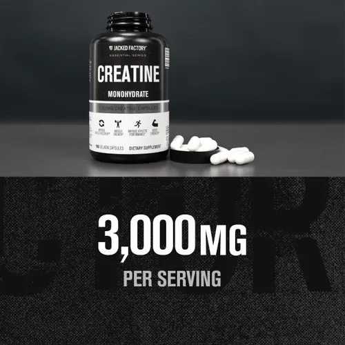Miniatura 2 de Jacked Factory Cápsulas de monohidrato de creatina, píldoras de creatina para el crecimiento muscular, mayor fuerza, mayor producción de energía