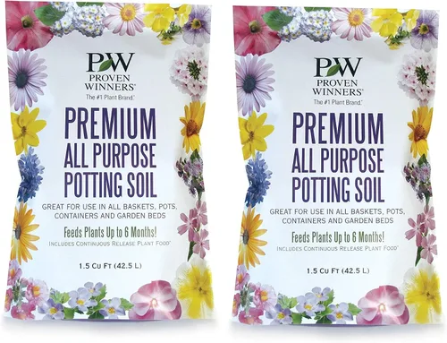Proven Winners Premium - Tierra para maceta multipropósito de alta calidad, bolsa de 1.5 pies cúbicos