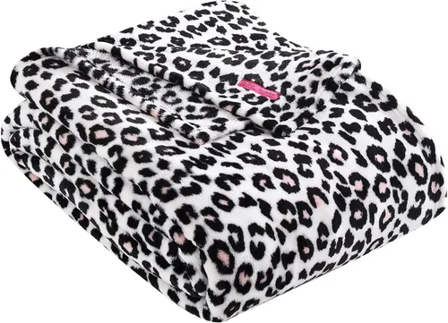 Betsey Johnson - Manta, ropa de cama de felpa ultrasuave, cálida y acogedora, artículos esenciales de habitación de gran tamaño (leopardo, King)