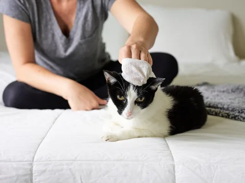 Miniatura 5 de Toallitas para gatos de todo uso Pet WiPees™ – 100 Toallitas de baño diarias para gatos, Toallitas naturales para gatos para orejas, pelaje