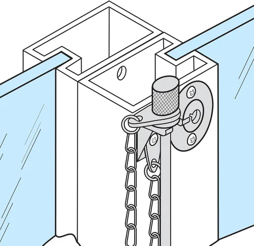 Miniatura 4 de Prime-Line U 9858 - Pasador de puerta corrediza de patio, 3/16 pulgadas x 2-5/8 pulgadas, pasador de acero y anillo de retención, acabado cromado