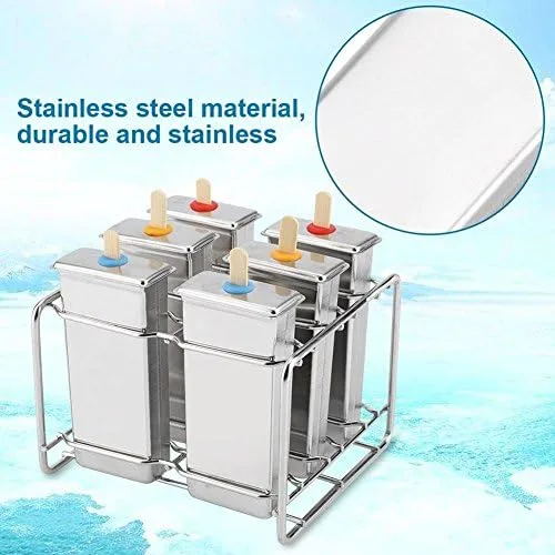 Miniatura 8 de Kit de hielo de acero inoxidable para máquinas de hielo con bandeja de cocina DIY herramienta para hacer hielo (3#)