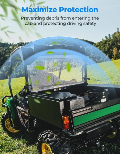 Miniatura 5 de KEMIMOTO Parabrisas Trasero Compatible con John Deere Gator XUV 550 560 590i 590E 590M RSX850i Sport Trail RSX860i No para Modelos S4 Ventana