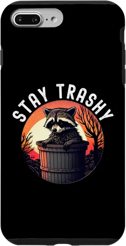 Miniatura 12 de iPhone 16 Stay Trashy Funny Raccoon Case