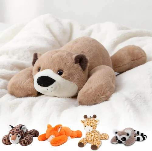 Miniatura 18 de Niuniu Daddy - Peluche con peso de dinosaurio verde de 24 pulgadas, almohada corporal grande para bebés, niñas o niños, juguete de felpa como regalo