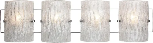 Miniatura 7 de Brilliance - Aplique de pared con 1 luz, acabado cromado con pantalla de vidrio de hielo brillante