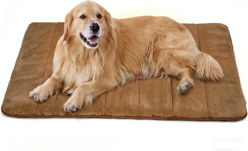 Miniatura 29 de Tapete para jaula para perros de tamaño XL, cama de espuma viscoelástica de 41 x 27 pulgadas, lavable y antideslizante, tapete ultrasuave para Oscuro