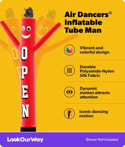 Miniatura 2 de LookOurWay Air Dancers Wacky Waving - Accesorio inflable de tubo para hombre, 7 pies de alto, publicidad de bailarín de aire, agitando hombre