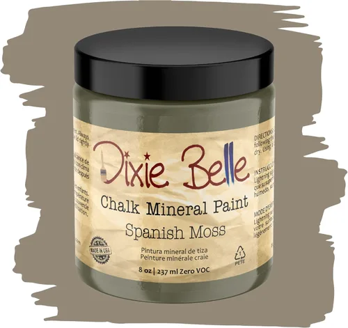 Miniatura 169 de Dixie Belle Paint Company - Pintura con acabado de tiza para muebles, color negro (Caviar), 1 galón, 128 fl oz, pintura mineral color rosa intenso