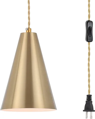 Miniatura 11 de Dijiahua Paquete de 3 lámparas colgantes negras para isla de cocina, pequeños candelabros industriales modernos con pantalla de metal cono, mini