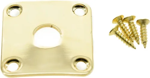 Miniatura 5 de Dopro Placa de Jackplate cuadrada curvada de metal negro para LP Les Paul de EE. UU