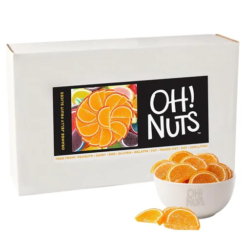 Miniatura 10 de Oh! Nuts Jelly Fruit Slices - Caramelos grandes surtidos de azúcar, bolsa a granel de 5 libras Confitería tradicional de gomitas masticables