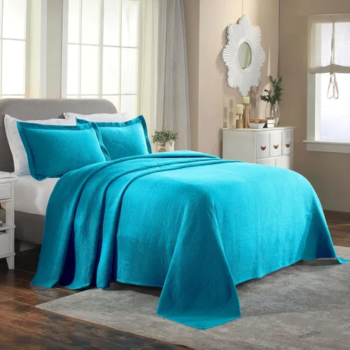 Miniatura 15 de Superior Juego de colcha de algodón de 2 piezas, diseño de círculos celtas, decoración de cama para el hogar, 1 funda de almohada, manta