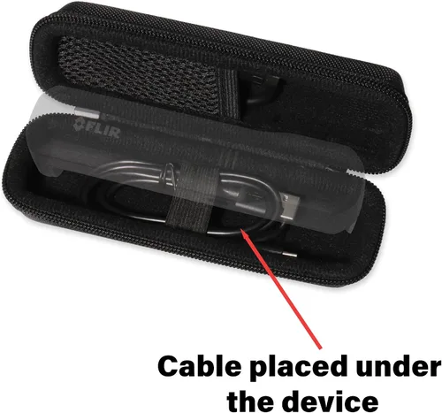 Miniatura 4 de Alltravel Estuche organizador de cámara térmica compatible con FLIR ONE EDGE PRO Wireless 160 × 120 IR cámara (negro)