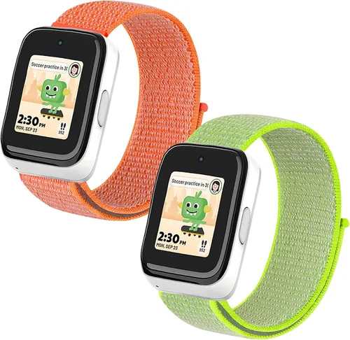 Miniatura 14 de Correas de nailon NewJourney compatibles con el reloj SyncUP para niños 2/1, correa de reemplazo transpirable con gancho y bucle para niños y niñas