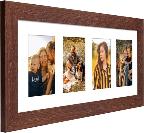 Miniatura 263 de Marcos de Fotos Collage de 13.5X15.5 con 7 Aberturas para Fotos de 4X6, Marco de Fotos Múltiples con Paspartú para Decoración de Pared, Grano