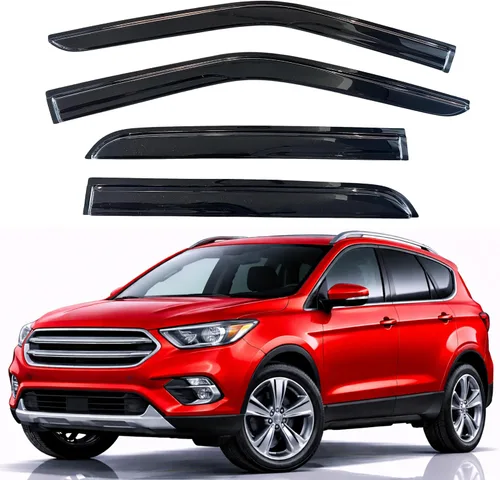 Miniatura 73 de KPY Visor de ventana compatible con Hyundai Tucson 2021-2025, 4 piezas de deflector de ventilación para ventana lateral, estilo Mugen, protector