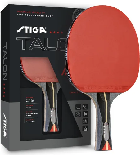 STIGA Ping Pong Paddles - 2mm Tournament-Approved Sponge - Flared Handle for Enhanced Control - Competitive Table Tennis Racket for Family Fun -