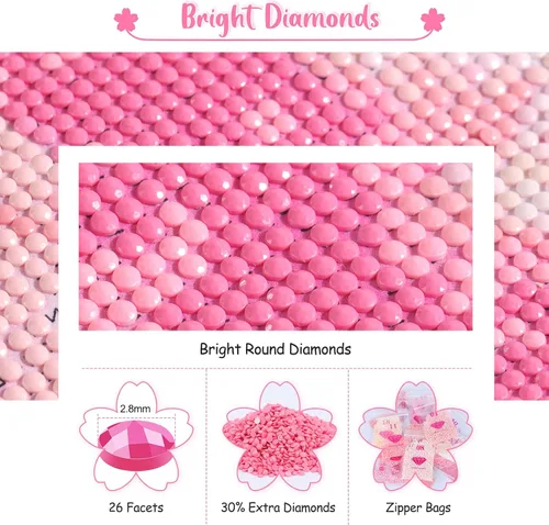 Miniatura 4 de QAZWSX Kits de pintura de diamantes de softbol divertido amor gráfico pintura de diamantes DIY 5D arte de gemas para adultos niñas, accesorios