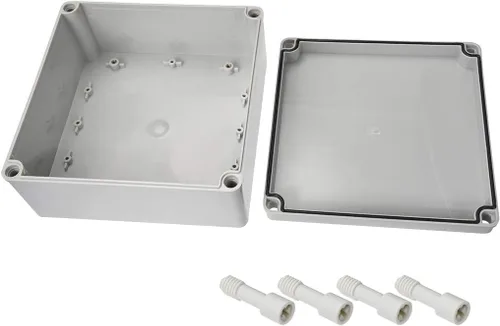 Miniatura 5 de Caja de conexiones eléctricas resistente a la intemperie de 4 x 4 x 2.4 pulgadas, carcasa impermeable IP65 para exteriores, plástico