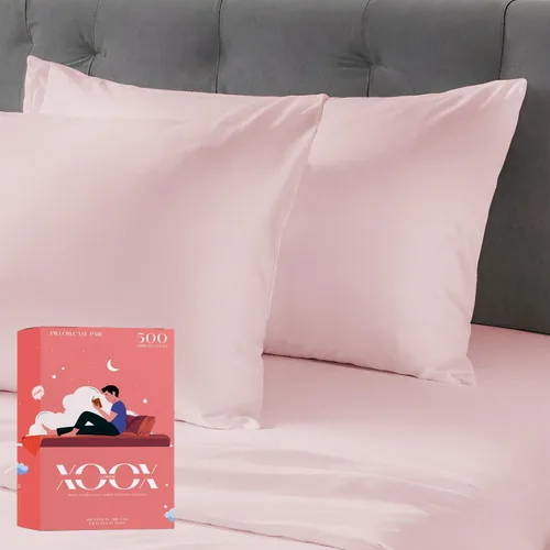 Miniatura 8 de XOOX Linen Juego de Sábanas de Algodón 100% Twin - Sábanas de Algodón de 500 Thread Count Tamaño Twin, Extra Suaves, Tejido Satén, Sábanas