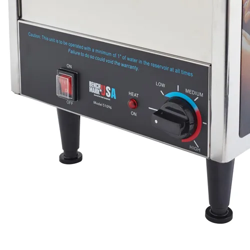 Miniatura 3 de Mini carro Benchmark 60072 con vaporera para hot dogs, de 120 voltios, 1200 watts, 10 amperios