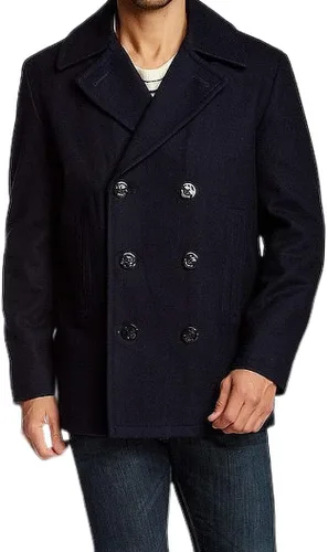 Miniatura 17 de Nautica Men's Wool Blend Peacoat – Double-Breasted Winter Coat, Regular, Big & Tall Sizes