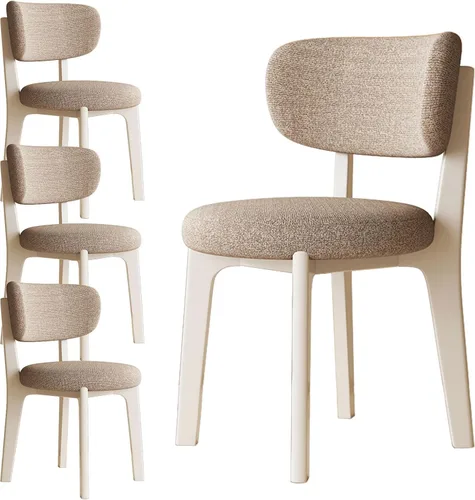 Miniatura 26 de Sillas de comedor de nogal, juego de sillones 2/4, juego de comedor moderno de mediados de siglo con patas de madera silla de comedor para cocina