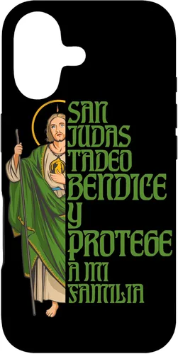 Saint Jude Thaddeus. Bless and Protect My Family Case for iPhone 17