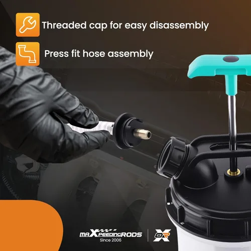 Miniatura 4 de maXpeedingrods Extractor de fluido manual de 2.5 galones/9.5L, bomba extractora de aceite automotriz, bomba de llenado de transmisión, cambiador