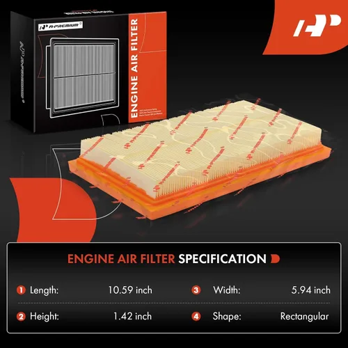 Miniatura 2 de A-Premium Filtro de aire de motor compatible con Toyota Camry 2018-2023, Avalon 2019-2022, RAV4 2019-2023, Highlander 2020-2023, Sienna 2021-2023