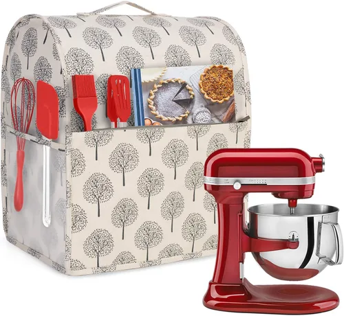 Miniatura 12 de Yarwo Funda para batidora de pie compatible con batidora KitchenAid de 4.5 cuartos y todas las de 5 cuartos, cubierta protectora contra el polvo